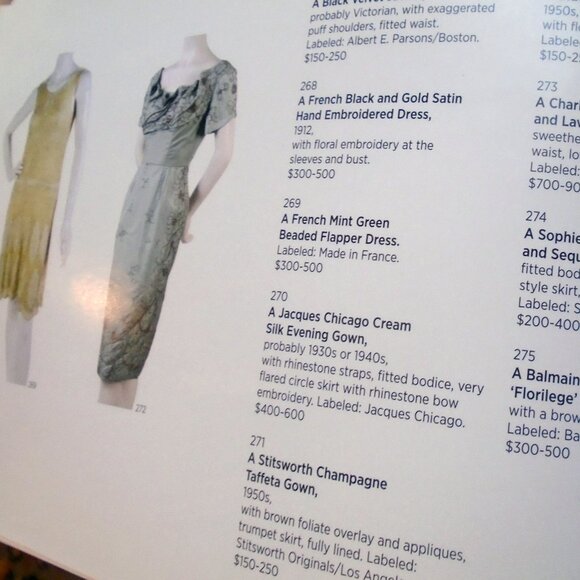 Vintage Couture & Accessories Book Guide for Luxury Fashion - Leslie Hindman - Picture 5 of 11